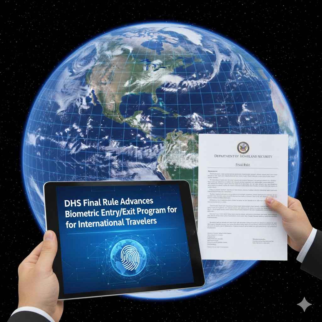 DHS Final Rule Advances Biometric Entry/Exit Program for International Travelers
